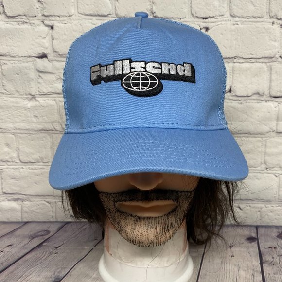 Full Send NELK Boys Hat Cap Snapback Blue Trucker Mesh Embroidered One Size - Picture 1 of 8